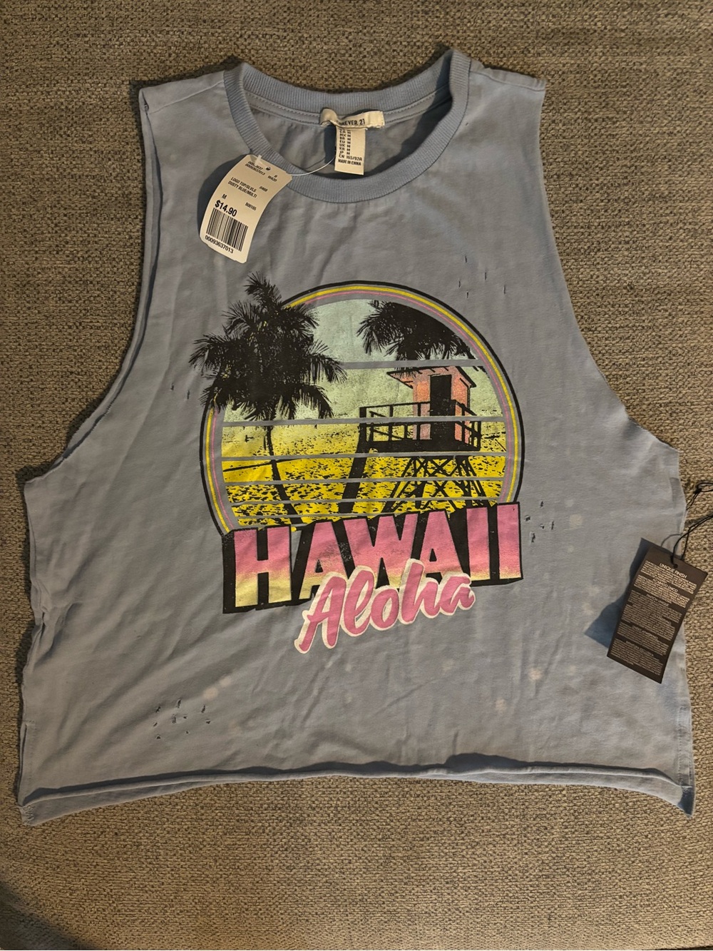 Forever 21 Hawaii Aloha Graphic Tank